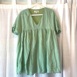 Green summer dress